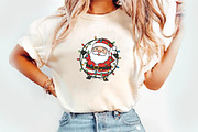 Cute Tangled Santa in Christmas Ligh, an Illustration by Watercolor design (Thumbnail 2 of 3)