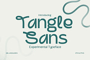 Tangle Sans - Experimental Typeface, a Sans Serif Font by HipFonts (Thumbnail 1 of 11)