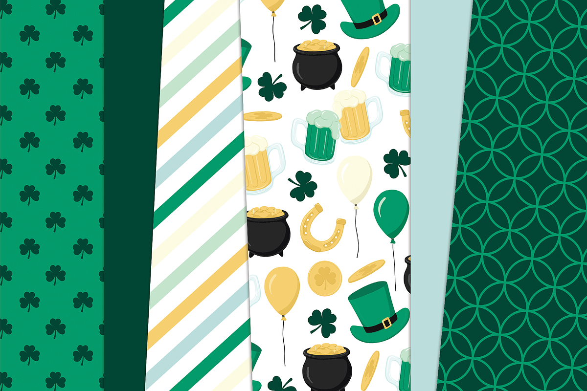 St Patrick's Day Digital Bundle, a Pattern Graphic by Paper Starr Studio (Photo 4 of 6)