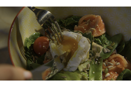 Close-up of man eating delicious, a Food & Drink Photo by Media Whale Stock