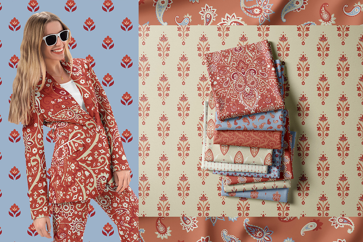 Bohemian Paisley Chic Pattern Set, a Pattern Graphic by Sonulkaster (Photo 6 of 9)