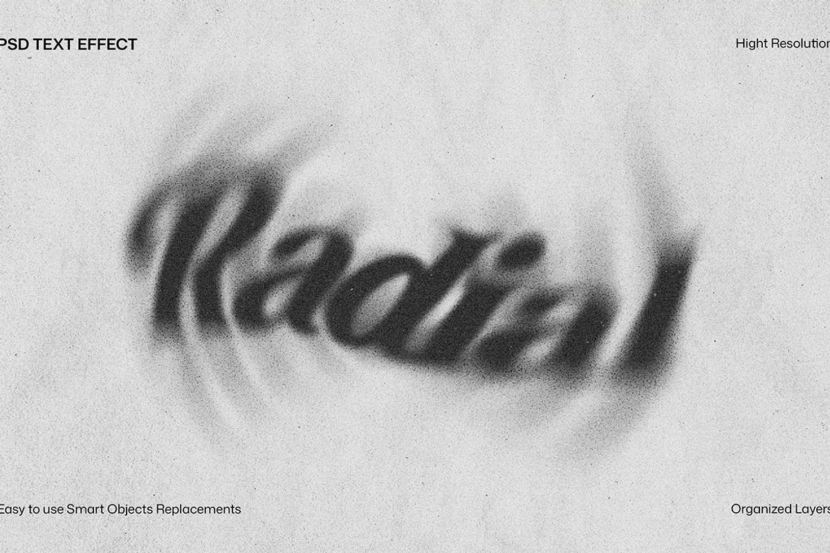 Motion Blur Text Effect, a Layer Style Add-On by iDoodle Studio