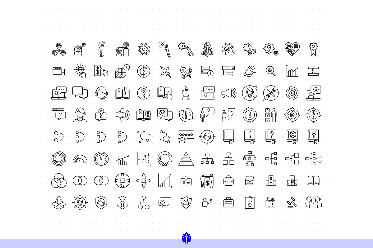 Business Icon Set, an Outline Icon by Pathlord (Photo 3 of 10)