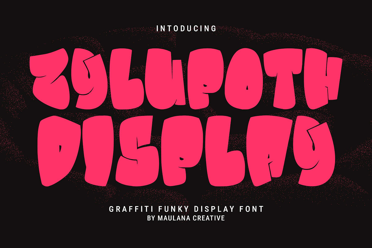 Zylupoth Graffiti Funky Display Font, a Handwritten Font by Maulana Creative (Photo 1 of 7)
