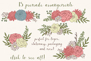 Vintage Rustic Florals, an Illustration by Kellie Jayne Studio (Thumbnail 3 of 11)