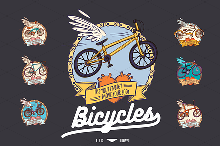 Bicycles Icons Pack