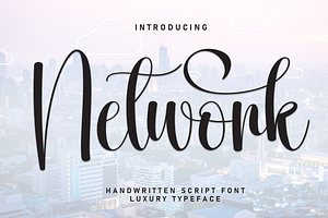 Network Script Font