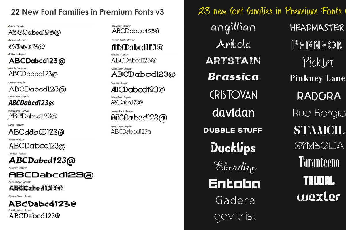 Premium Fonts preview 4