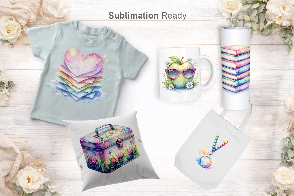 Groovy Retro Teacher Sublimation, an Illustration by Artnoy (Photo 7 of 8)