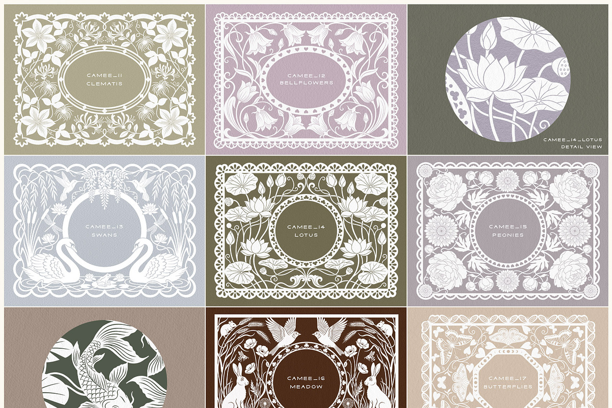 Camee - Ornamental Papercut Frames, an Object Graphic by alonahaidash (Photo 8 of 18)