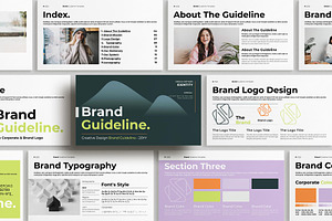Brand Guideline Presentation Design, a Presentation Template by E-Type