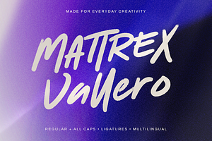 Mattrex & Vallero – Font Duo, a Handwritten Font by Negara Studio