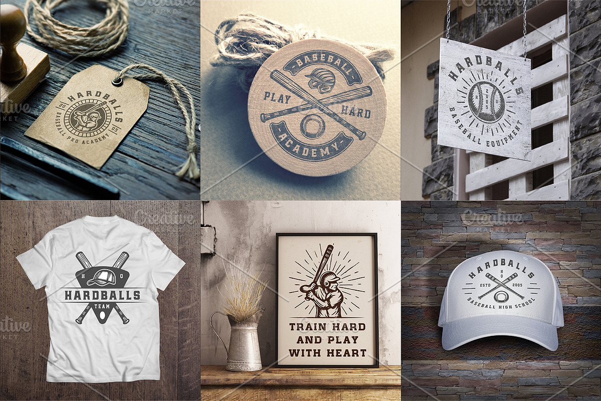 Baseball Bundle, a Branding & Logo Template by AkimD (Photo 2 of 8)