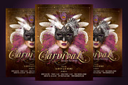 Carnival Mask Party Flyer, a Flyer Template by Ade Concept (Thumbnail 1 of 5)