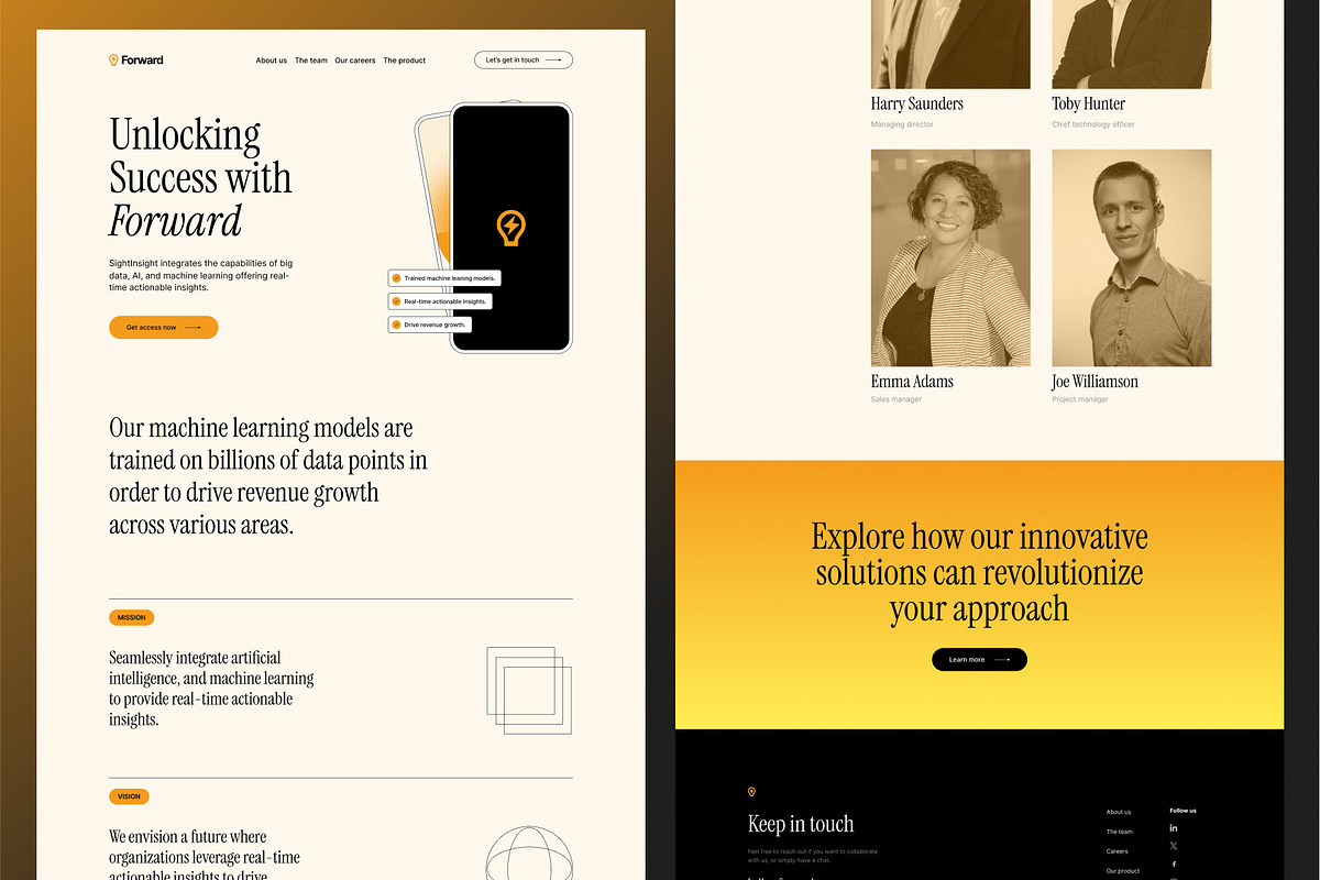 Forward- Multipurpose UI&UX Kit, a Websites & App Template by Base Design Studio (Photo 3 of 8)