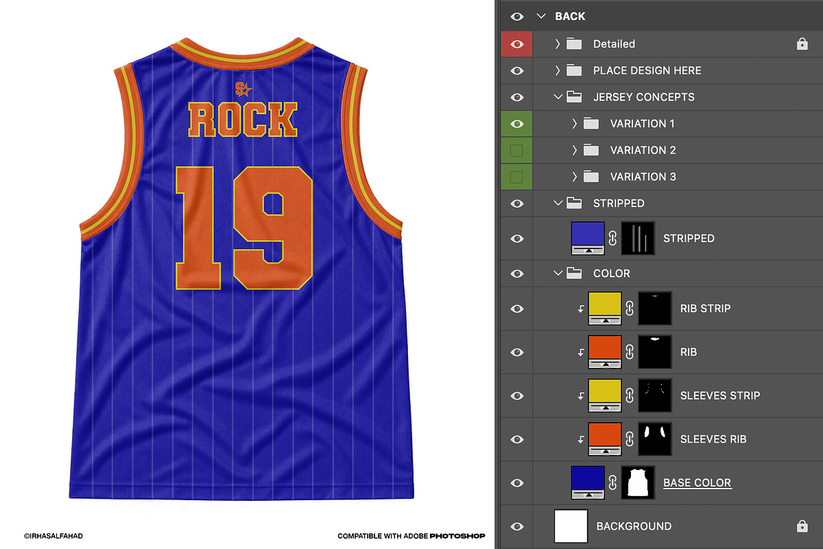 Basketball Jersey Mockup PSD, a Shirt Mockup by Irhasalfahad (Photo 8 of 9)