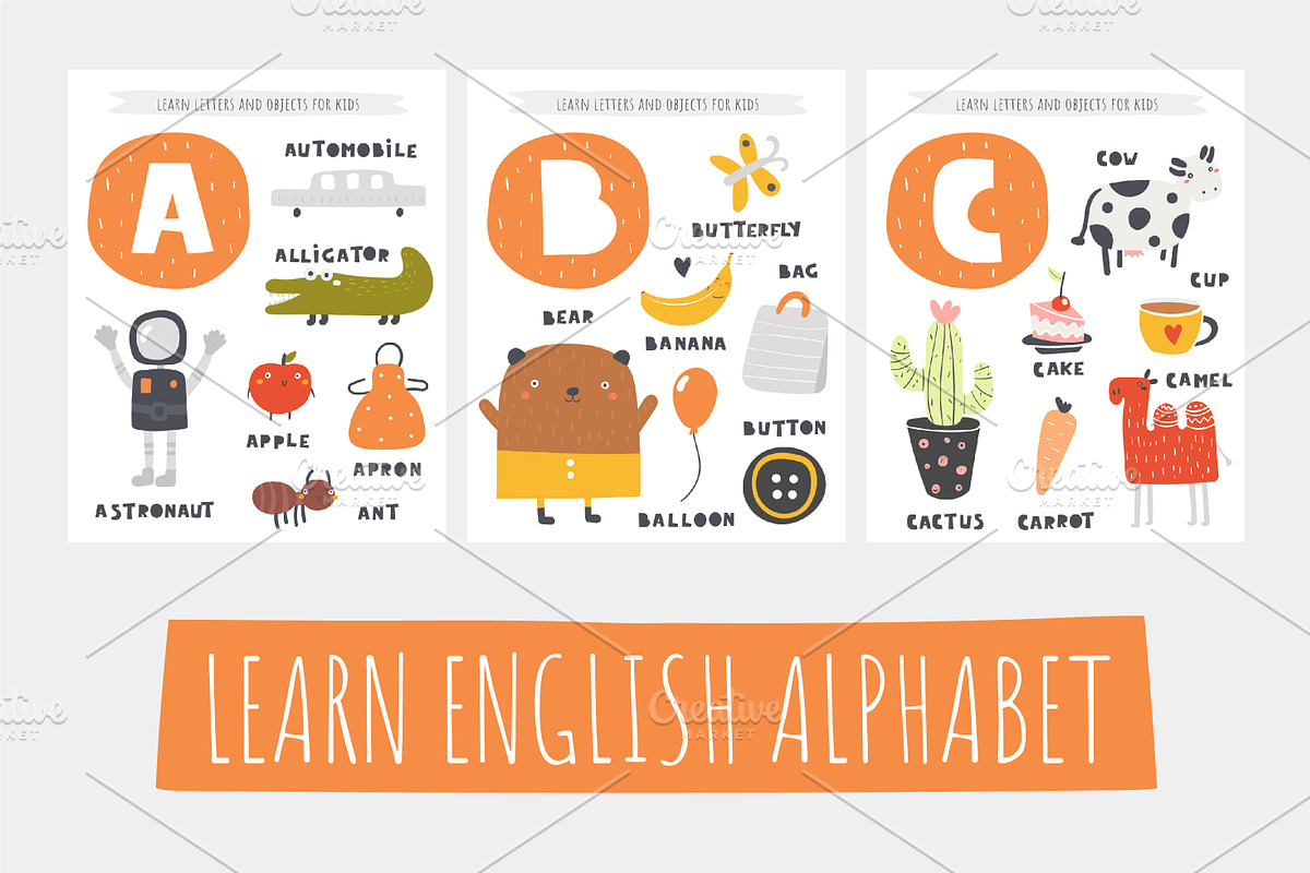 Learn English alphabet, an Object Graphic by Veresk (Photo 1 of 6)