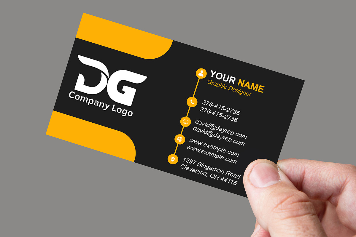 2 Sided Business Card PSD preview 4
