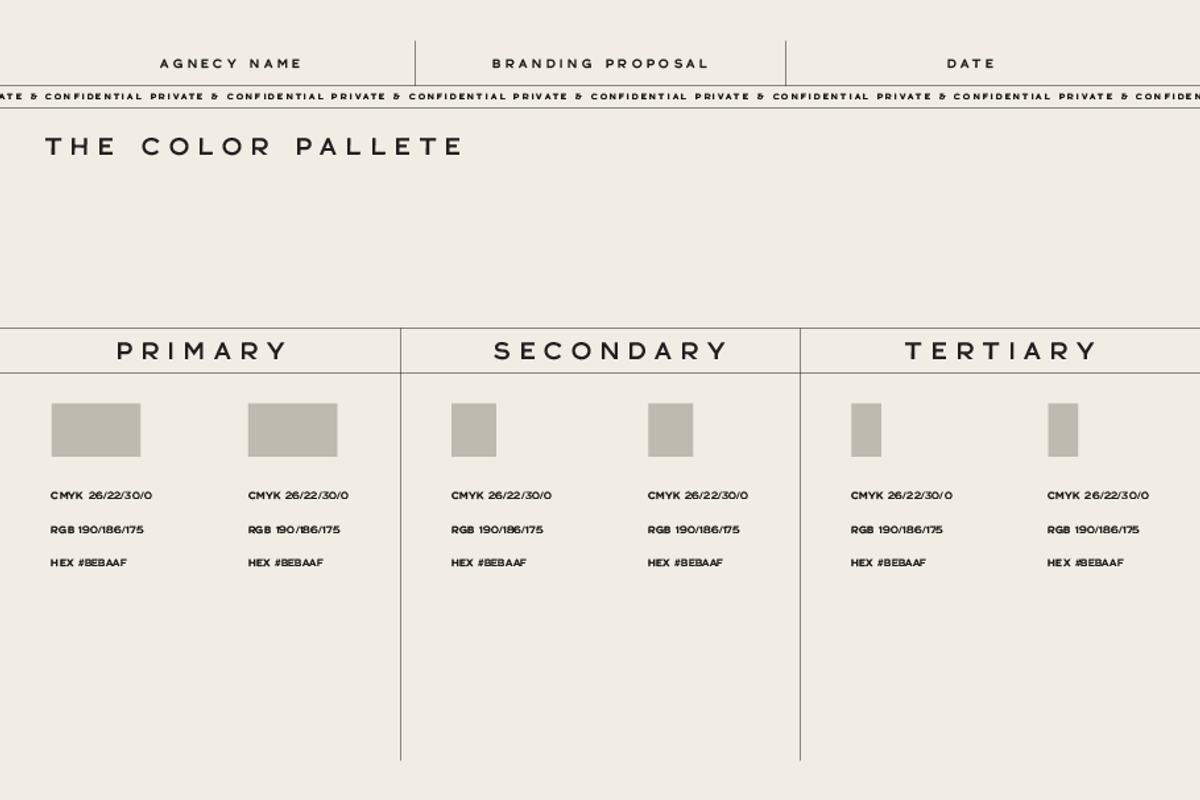 Minimalist Branding Proposal Deck, a Presentation Template by mollydeering (Photo 6 of 10)
