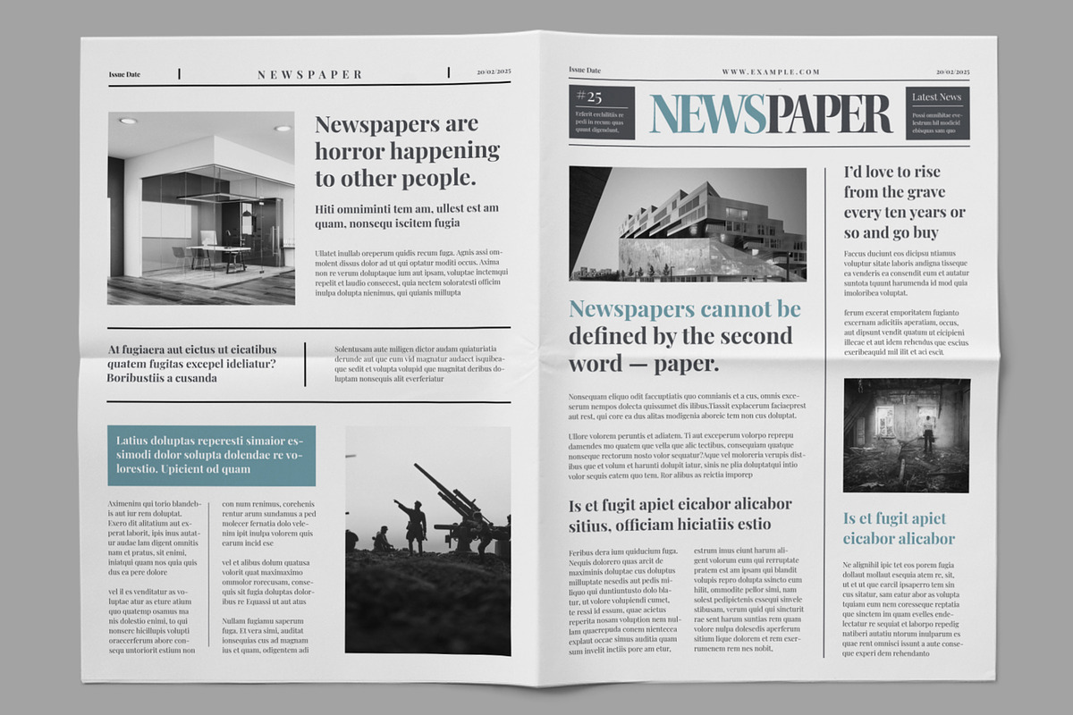 Classic Newspaper Layout