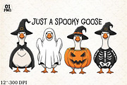 Spooky Goose Png Funny Halloween Png, a Graphic by Libby Wishes (Thumbnail 1 of 5)
