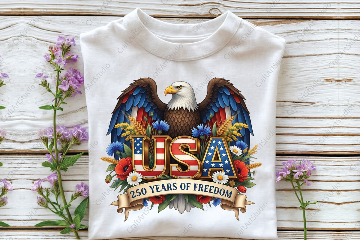 USA 250th Anniversary Patriotic Png, an Illustration by CraftArtStudio (Photo 3 of 4)