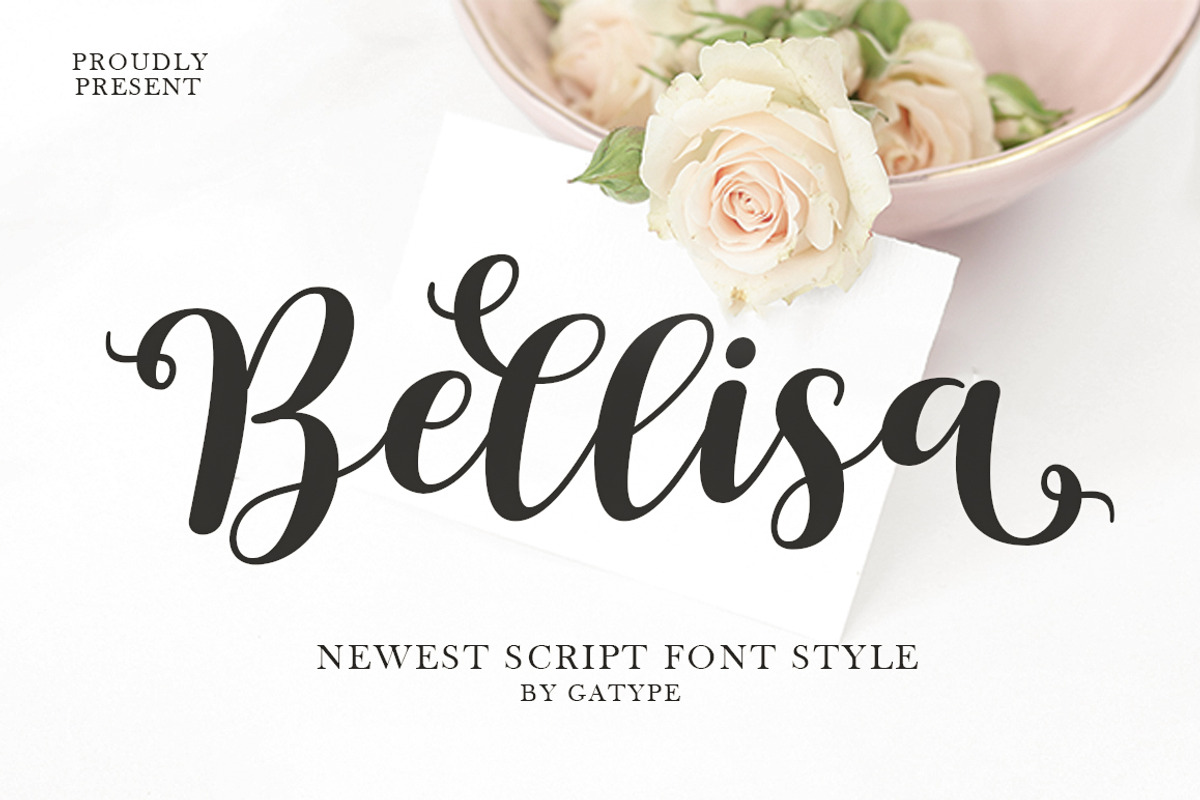 Bellisa, a Script Font by Gatype (Photo 1 of 5)