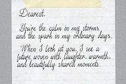 Wilfred Pearl Cursive Script, a Script Font by Viswell (Thumbnail 7 of 10)
