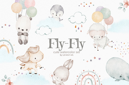 Fly-Fly watercolor set