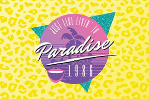 1980s Retro Logo Design Template, a Branding & Logo Template by Wingsart Studio