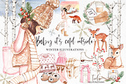 Baby It's Cold Outside, a Seasonal Illustration by creativeDi (Thumbnail 1 of 8)