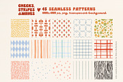 Stripe Wave Dot Tile Retro patterns, a Pattern Graphic by Yuliya Derbisheva (Thumbnail 8 of 13)