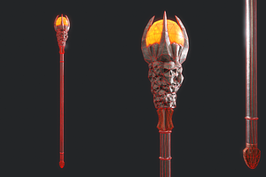 5 Fantasy Stylish Staff -PBR-