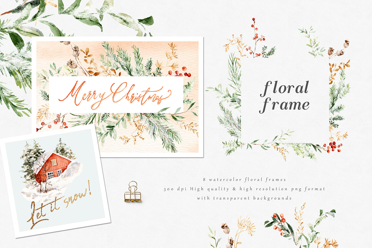 Winter Graphic Set-Christmas, a Decorative Illustration by Graphic Box (Photo 7 of 10)