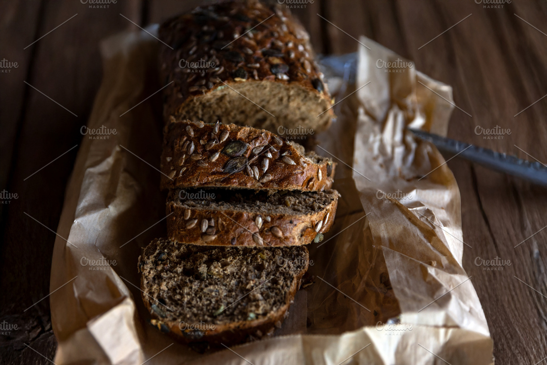 Rustic Multigrain Bread Loaf, a Food & Drink Photo by Ales Munt