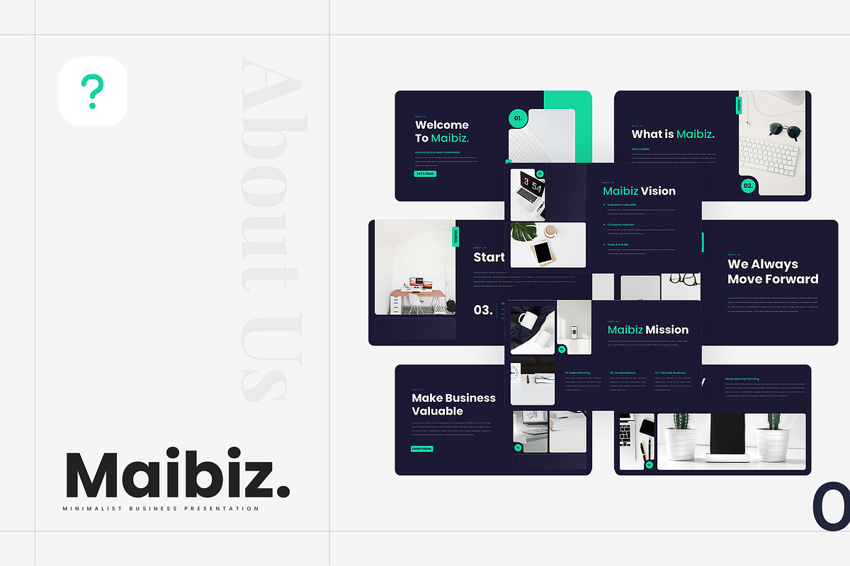 Maibiz – PowerPoint Template, a Presentation Template by Ermedia Studio (Photo 2 of 8)