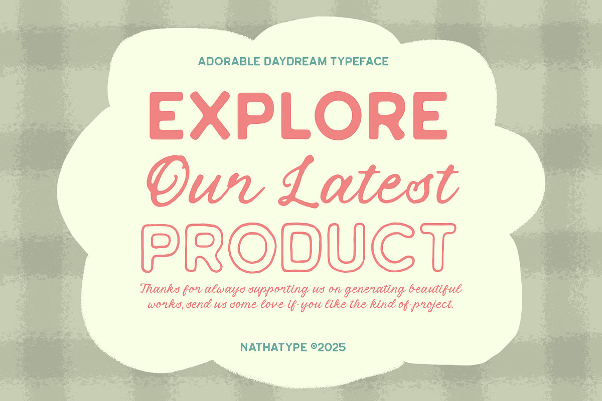 Adorable Daydream, a Script Font by Nathatype (Photo 16 of 16)