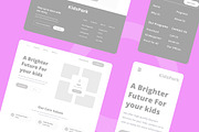 Child Care Wireframe Website, a Websites & App Template by INSPR STD (Thumbnail 5 of 6)