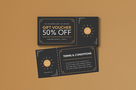 Voucher, a Card Template by graphicook