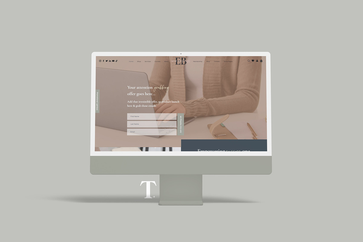 EverBusiness Wix Website Template, a Wix Template by Girl Boss From Home (Photo 5 of 7)