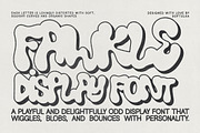 Fawkle – Wiggly, Bubbly Typeface, a Handwritten Font by softulka (Thumbnail 4 of 8)
