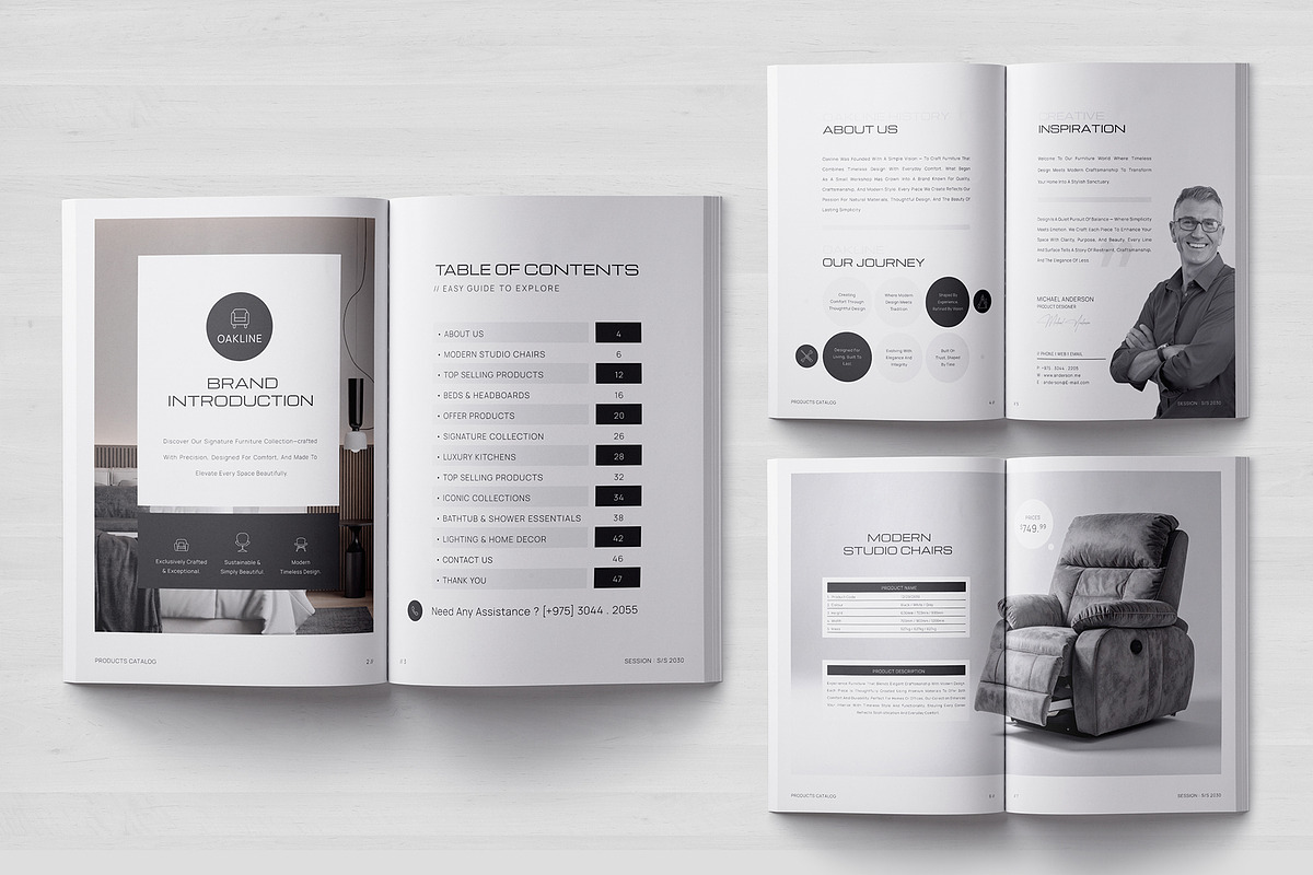 Product Catalog Brochure Template, a Brochure Template by Designsoul14 (Photo 8 of 16)