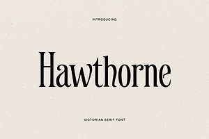 Hawthorne Victorian Serif