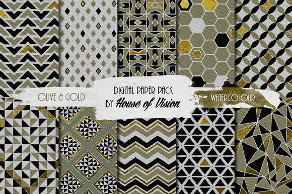 Olive Geometric Pack preview 4