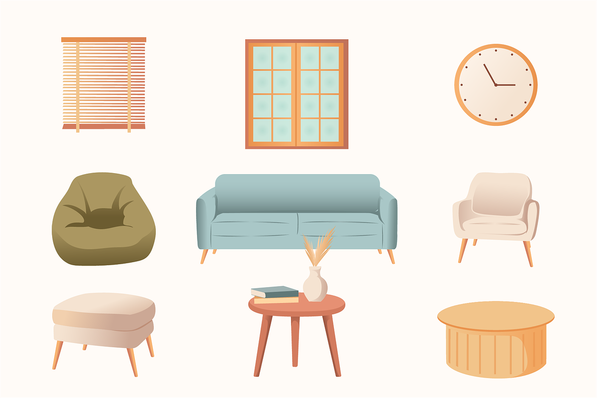 Cozy Home Furniture & Decor, an Object Graphic by Artnivora.Std (Photo 3 of 5)