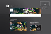 Social Media Pack | Burger House, a Social Media Template by Amber Graphics (Thumbnail 4 of 10)