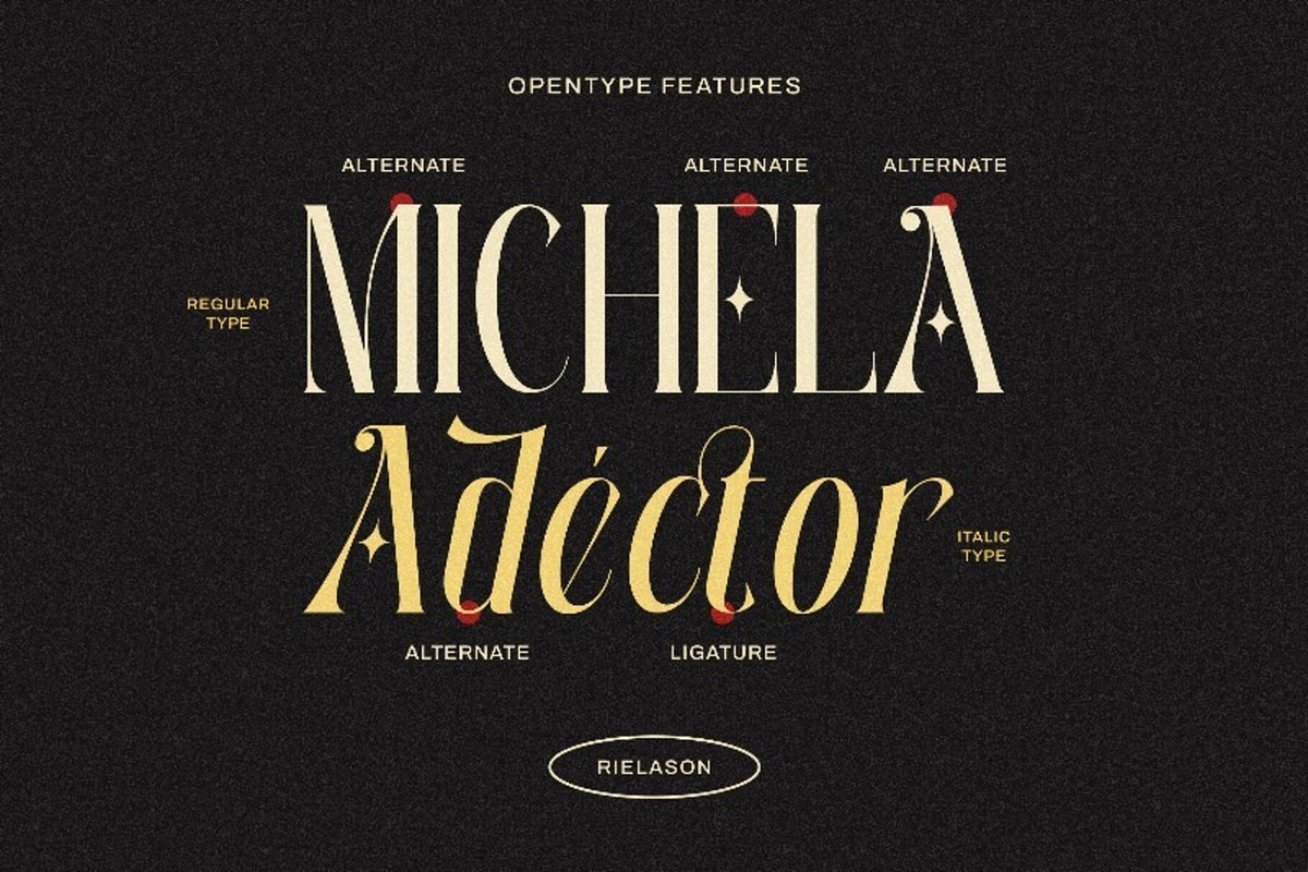 Rielason - Historic Elegance, a Serif Font by Muwatta Studio (Photo 2 of 7)