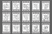 110 Cute Dragon Coloring Pages, an Animal Illustration by Blue Digital Studio (Thumbnail 4 of 5)