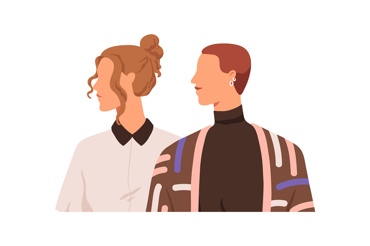 Diverse couples meeting set, a Person Illustration by Good Studio (Photo 6 of 16)
