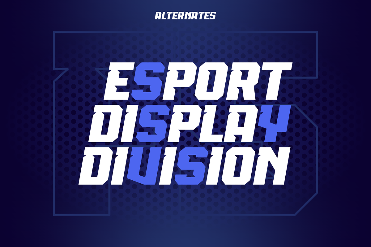 CLOWSH ESPORT, a Sans Serif Font by 24Design Studios (Photo 5 of 5)